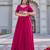 Womens new trendy heavy cording sequence & beads embroidery work gown set