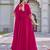 Womens new trendy heavy cording sequence & beads embroidery work gown set