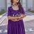 Womens new trendy heavy cording sequence & beads embroidery work gown set