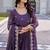 Womens wedding wear heavy sequence embroidery work gown set