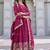 Womens wedding wear heavy sequence embroidery work gown set