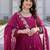 Womens wedding wear heavy sequence embroidery work gown set