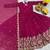 Womens wedding wear heavy sequence embroidery work gown set