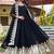 Womens new stylish heavy sequence embroidery work gown set