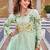 Womens new simply wear embroidery sequence with thread work gown set