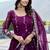 Womens new trendy heavy cording sequence & beads embroidery work gown set