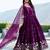 Womens new trendy heavy cording sequence & beads embroidery work gown set