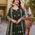 Womens casual party wear heavy 7mm sequence embroidery work gown set