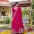 Womens casual party wear heavy 7mm sequence embroidery work gown set
