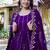 Womens casual party wear heavy 5mm sequence embroidery work gown set