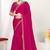 Designer rani heavy zarkan work two tone satin silk saree