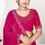 Designer rani heavy zarkan work two tone satin silk saree