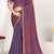Designer purple heavy zarkan work two tone satin silk saree