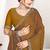 Designer golden heavy zarkan work two tone satin silk saree