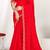 Designer red heavy zarkan work two tone satin silk saree