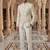 White imported soft golden jari jodhpuri for men | premium designer bandhgala ethnic wear