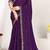 Designer purple heavy zarkan work two tone satin silk saree