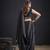 Indian black heavy hand work zarkan border silk saree