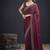 Indian maroon heavy hand work zarkan border silk saree