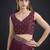 Indian maroon heavy hand work zarkan border silk saree