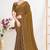 Designer golden heavy zarkan work satin silk saree