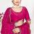 Designer rani heavy zarkan work satin silk saree