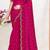Designer rani heavy zarkan work satin silk saree