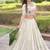 White Embroidery Zari Coding Sequins Work Lahenga Choli And Duptta
