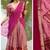 Dusty Rose Pink Kanjivaram Silk blend Half Saree with Traditional Gold Zari Weaving Work