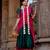Dark Green Kanjivaram Silk blend Half Saree with Traditional Gold Zari Weaving Work