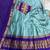 Powder Blue Kanjivaram Silk blend Half Saree with Traditional Gold Zari Weaving Work