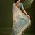 Off white & sky color muga cotton kalamkari resham woven saree