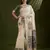 Off white & grey color muga cotton kalamkari resham woven saree