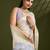Off white & blue color muga cotton kalamkari resham woven saree