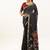 Black color muga cotton rajwadi concept weaving sarees