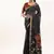 Black color muga cotton rajwadi concept weaving sarees
