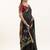 Black color muga cotton rajwadi concept weaving sarees