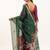 Green color muga cotton rajwadi concept weaving sarees