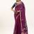 Wine color muga cotton rajwadi concept weaving sarees