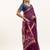 Wine color muga cotton rajwadi concept weaving sarees