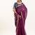 Wine color muga cotton rajwadi concept weaving sarees