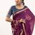 Wine color muga cotton rajwadi concept weaving sarees