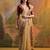 Cream color muga cotton jamdani concept weaving sarees