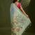 Sky blue color muga cotton paithani resham zari weaving sarees