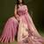 Pink color muga cotton paithani resham zari weaving sarees