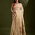 Cream color muga cotton paithani resham zari weaving sarees