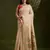 Cream color muga cotton paithani resham zari weaving sarees