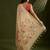 Cream color muga cotton paithani resham zari weaving sarees