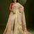 Cream color muga cotton paithani resham zari weaving sarees