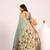 Firozi color muga cotton paithani resham weaving sarees